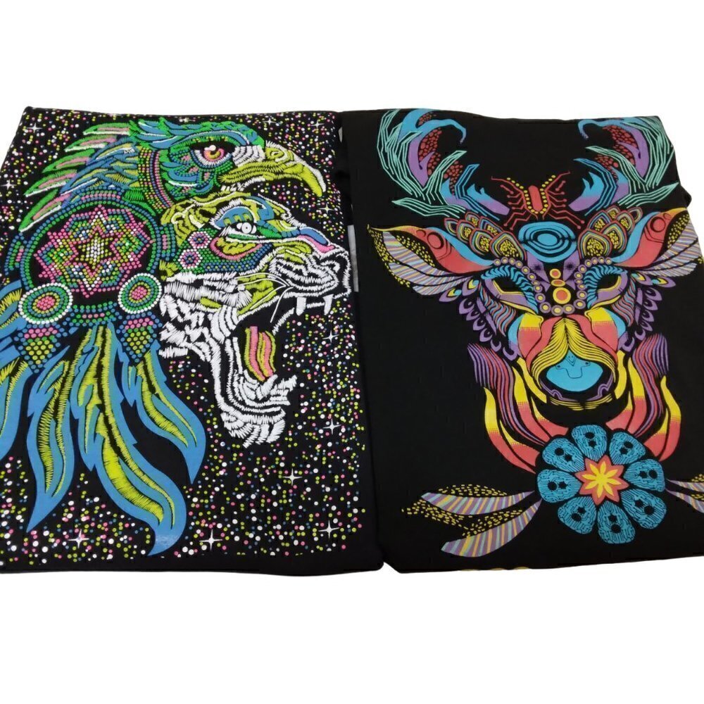 Bundle of 2 | Black Graphic Men's Tee Mazamitla, Mex. | Size XL